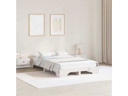 Vidaxl Estrutura Da Cama Branco 135 X 190 Cm