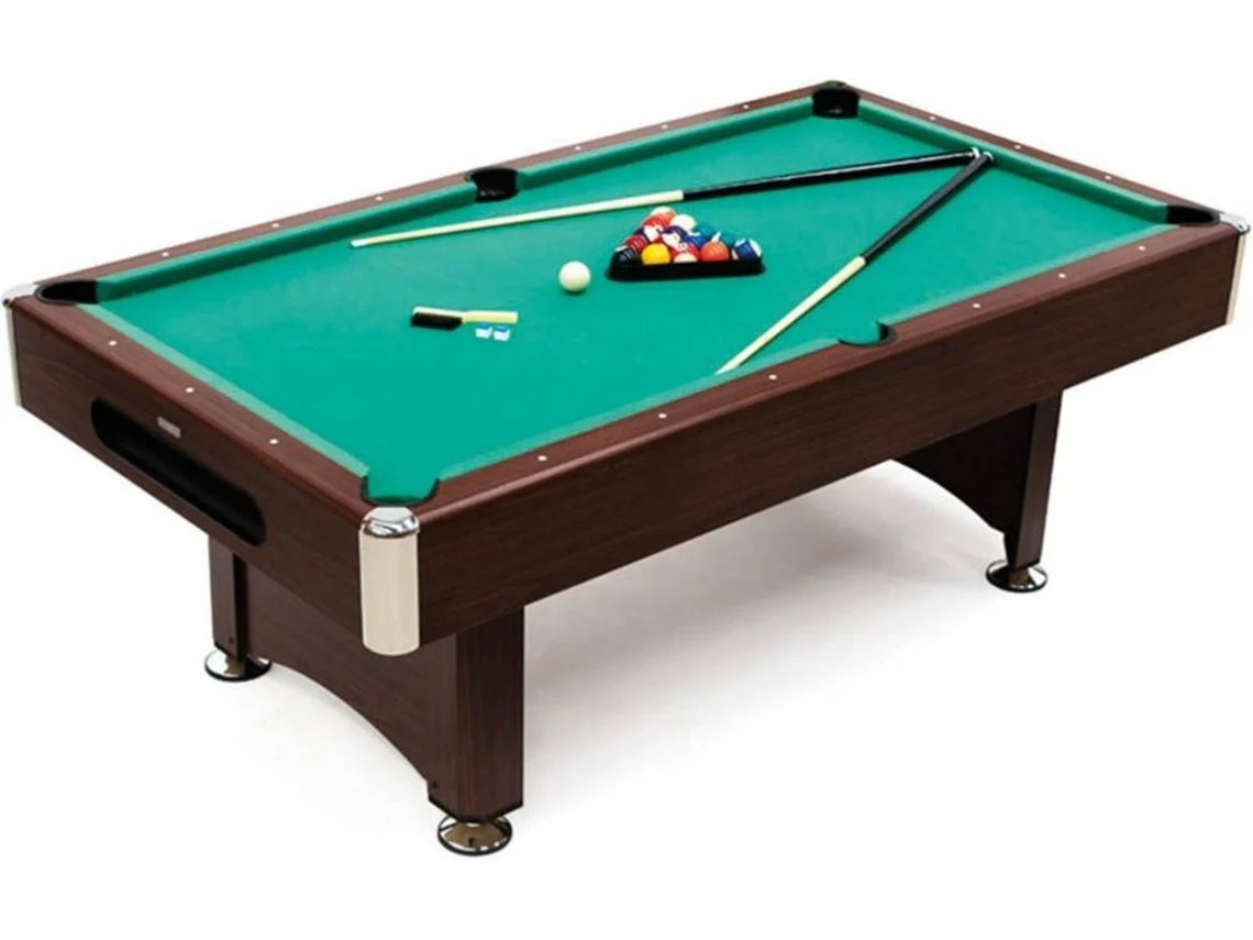 DEVESSPORT Mesa de Bilhar Akra Semi Profissional 221x122x81 cm com Acessórios e Retorno de Bolas