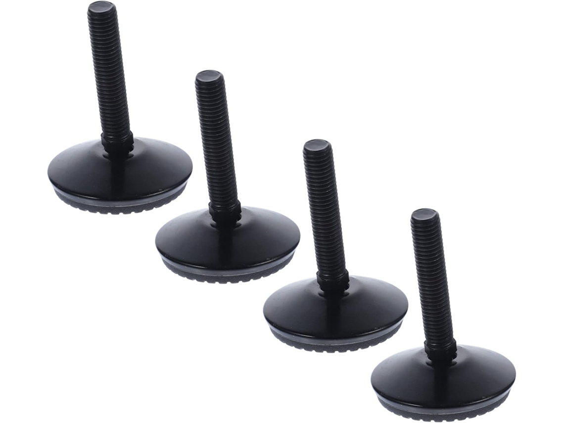 Popetpop Conjunto De 4 Pés Ajustáveis Para Móveis, Resistentes E Giratórios, Com Base Antiderrapante E Esfera De