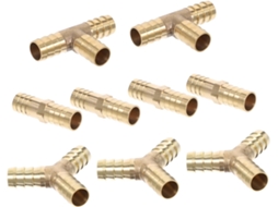 Conector Em T De Latão Formato Y Para Mangueiras Ar, Com Encaixe Tipo