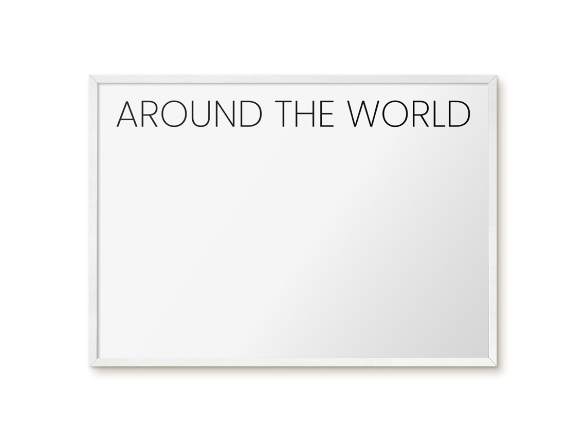 Magnetic Board For Wall Around The World For The Bedroom Espelharte (70x50 Cm)