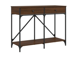 Mesa Consola Derivados Madeira Carvalho Castanho MAISON EXCLUSIVE (100x39x78,5 cm)