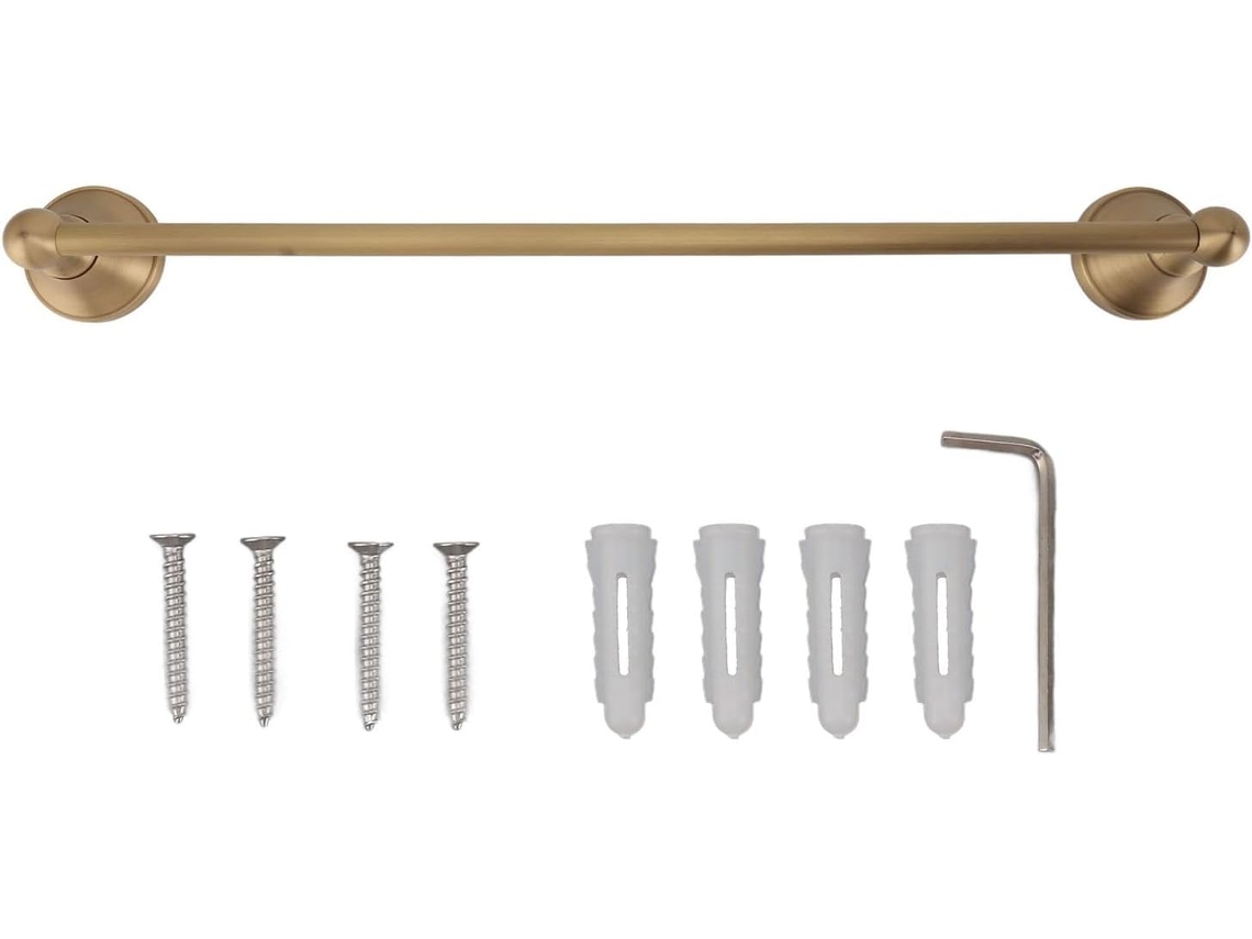 Suporte De Toalha Cobre, Estilo Europeu, Com Haste Única, Para Parede, Multiuso, Para Cozinha, Banheiro E Vaso Sanitário