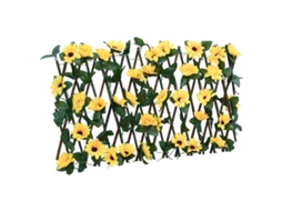 Vidaxl treliça De Hera Artificial Extensível 180x20 Cm Amarelo