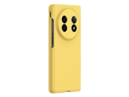 Capa Protetora Para Celular Dobrável, Com Textura De Pele Sensível Ao Toque, De Pc Rígido, Amarela, Para Vivo X Fold5 5g