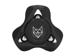 Mali brinquedo de Mão Antiestresse Metal Rotativo Sensorial Triangular para Crianças e Adultos Preto