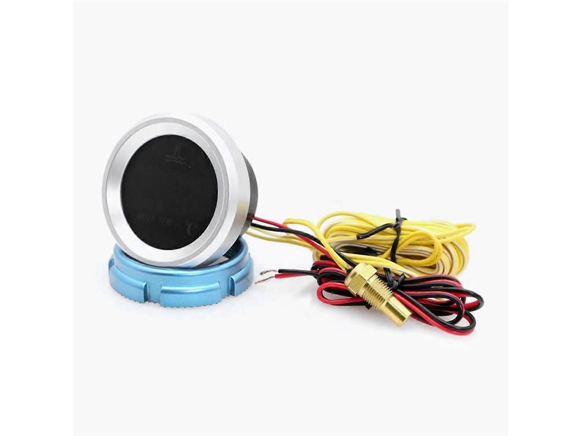 Medidor De Temperatura Da Água De 52mm Com Display Led E Sensor De Alarme