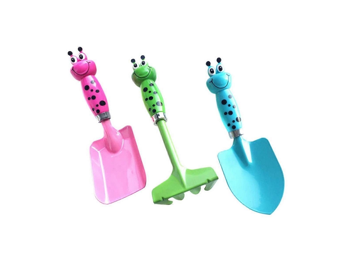 Conjunto De 3 Peças Ferramentas Escavação Para Jardim, Praia E Brinquedos Infantis, Acessórios Fantasias. Pá Areia Multifuncional -aquaforge