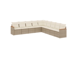 Garden Sofa Set, Garden Sofa Sets Vidaxl Bege Rattan / Vime (n/a)