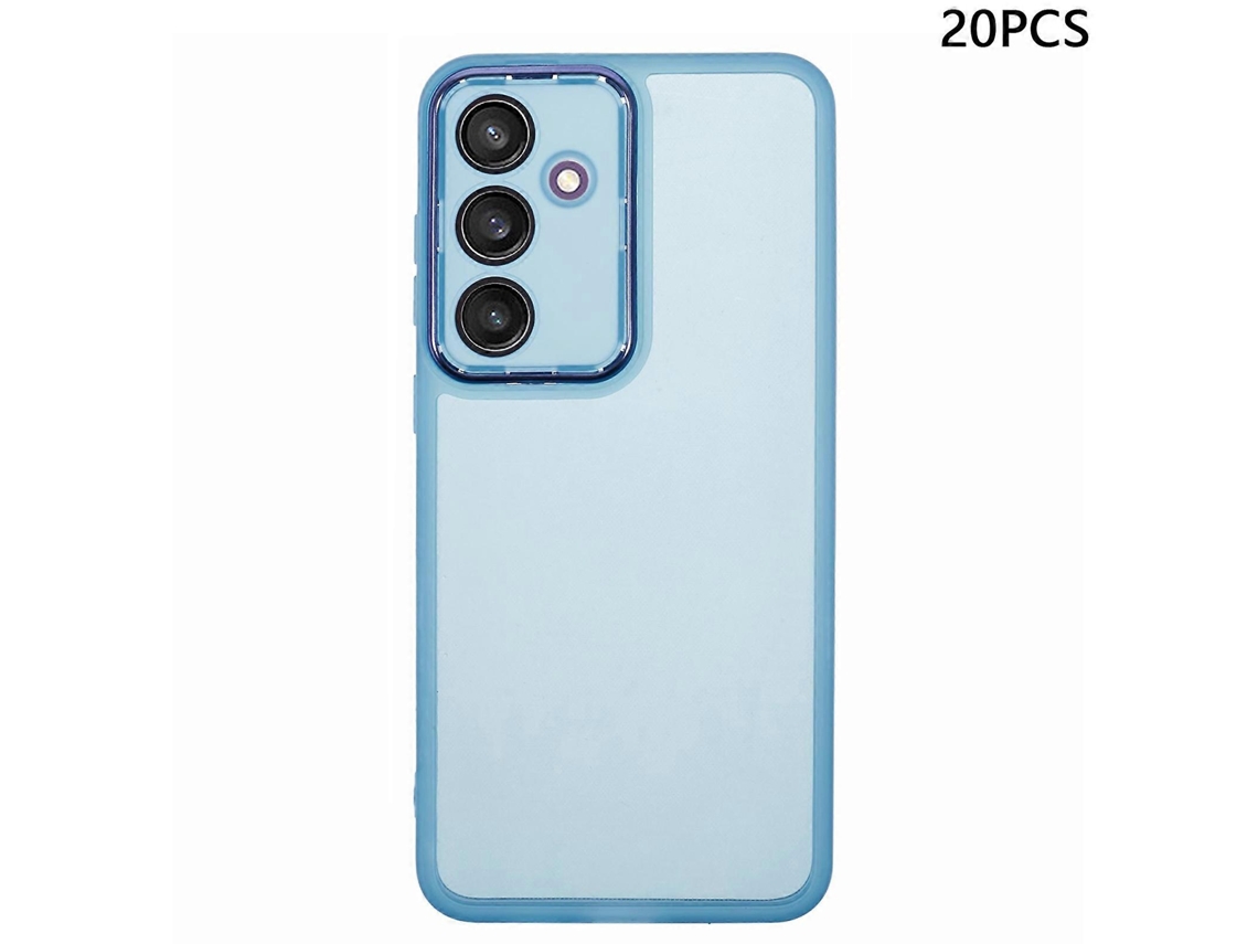 Tkdaddy Compra Em Massa De 20 Peças Para Samsung Galaxy S24 Fe Capa Galvanizada Moldura De Câmera Capa De Telefone Tpu Recortes Precisos Transparente