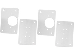 Conjunto De 4 Suportes Aço Inoxidável Para Dobradiças Armários,