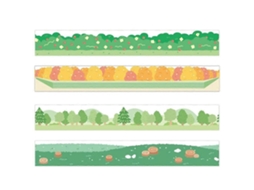 Fita Adesiva Decorativa Multicolorida, Fita de Papel Artesanal, Adesivo para Scrapbooking, Diário, Material de Papelaria para Agenda. GOKOCO
