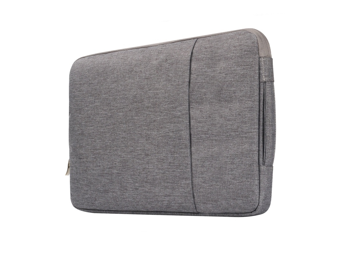 Capa Para Portátil 15 Polegadas, Acolchoada, Impermeável, Com Fecho De Correr, Cinza, Para Transporte Diário Tressino
