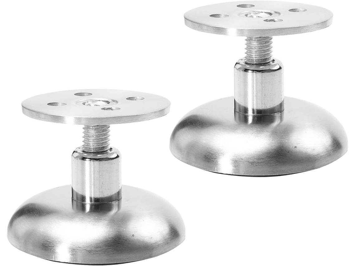 1-conjunto De Pés Ajustáveis Para Móveis Em Aço Inoxidável, Suportes Para Armários, Leves E Duráveis, Fáceis De Instalar