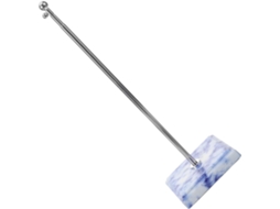 Suporte de Mesa para Bandeira em Metal, e Fácil de Montar, com Base Removível em Mármore Artificial, para Uso em CHABERLU
