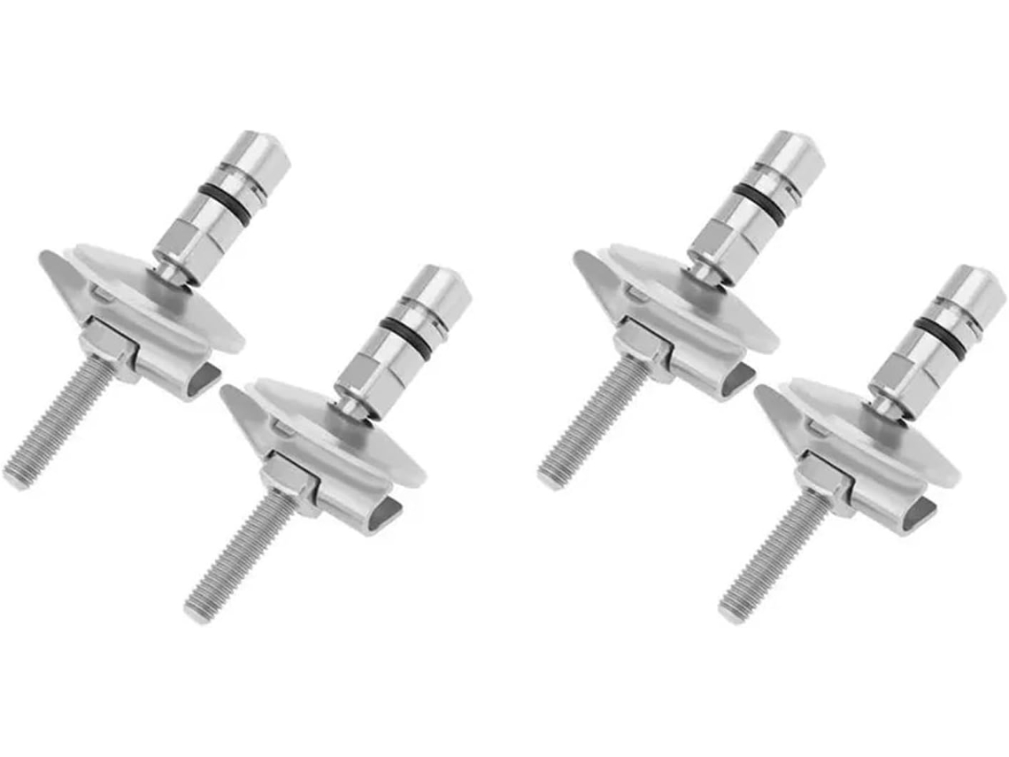 Conjunto De 2 Dobradiças Fixação Para Assento Sanitário M6 X 71, 5mm Em Aço Inoxidável Para Tampa De Assento Sanitário