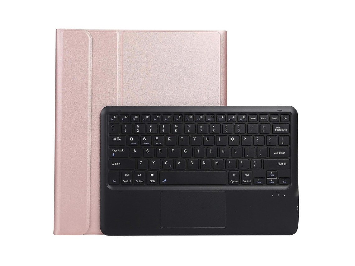 Capa De Couro Para Tablet Com Teclado Bluetooth Divisível A970-a Para Samsung Galaxy Tab S8+ / S7 Fe T730 / S7+ T970 / T975, Com Touchpad E Suporte.