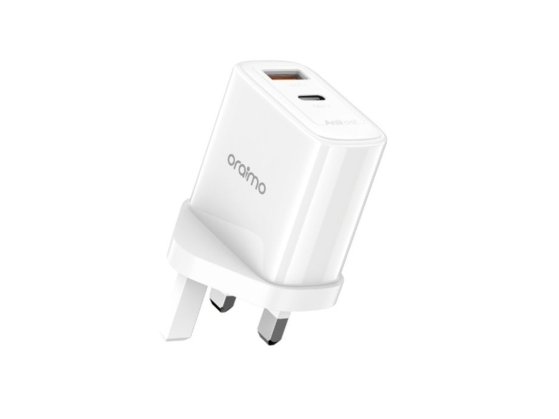 Conjunto Carregador LAXISCREED Plug + Cabo Branco Uk