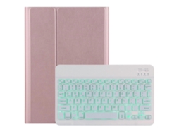 Capa De Couro Para Tablet Lenovo Tab M10 Hd Gen 2 Com Teclado Bluetooth Retroiluminado