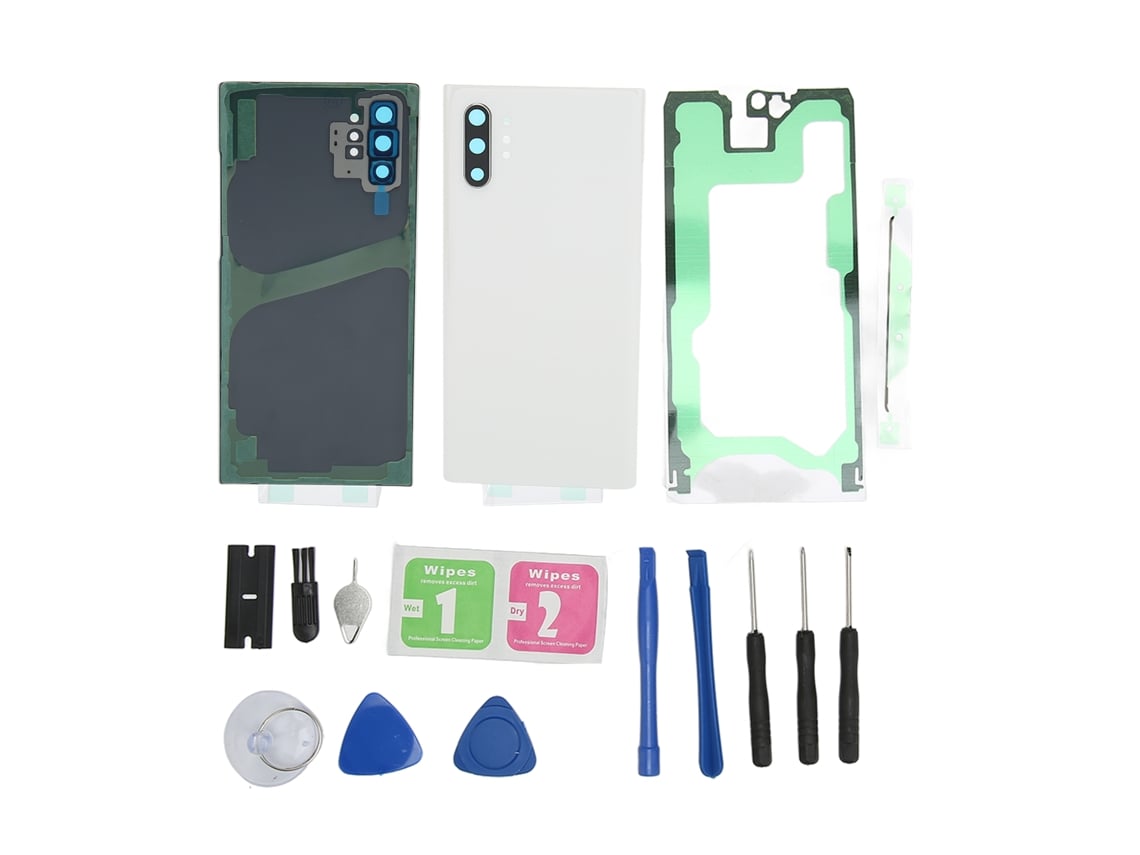 Capa de vidro traseira e frontal para Galaxy Note 10 Plus com adesão perfeita | S/MARCA