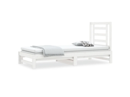 Day Bed, Day Beds Vidaxl Branco Madeira De Pinho (90 X 200 Cm)