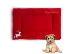 Tapete Cama para Cães e Gatos com Tema de Natal | S/MARCA