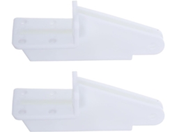 Suporte Para Fecho De Porta (2 Peças) Para Porta De Tela De Plástico Branca 11x4,