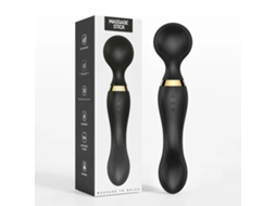 Massageador MDUG Feminino com Estimulação de Clitóris e Ponto G, Silicone, Preto