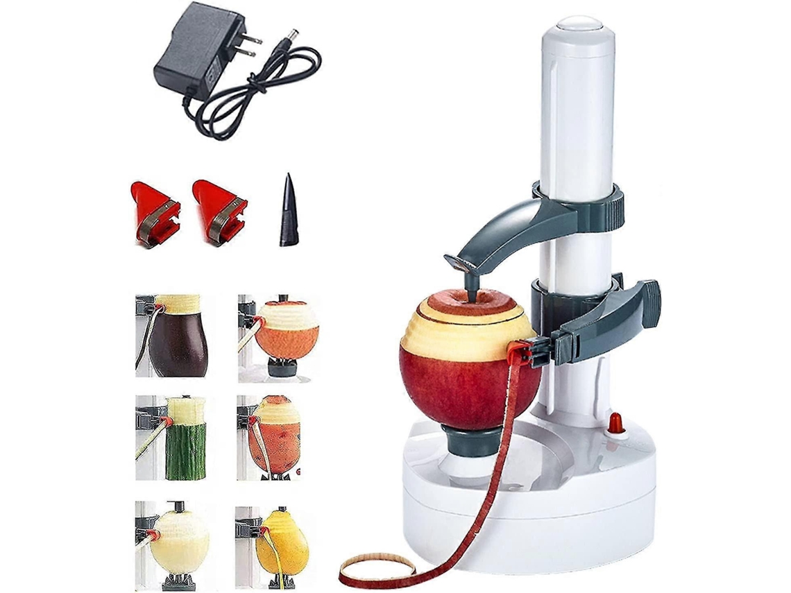Descascador Elétrico, Descascador Elétrico De Maçãs, Descascador Elétrico De Legumes Para, Batatas Redondas, Maçãs Redondas, Equipado Com 2 Lâminas