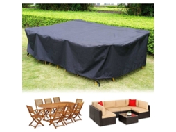 Cubierta Protectora Para Muebles Exteriores, 300cm Rectangular, Impermeable Y Resistente Al Viento