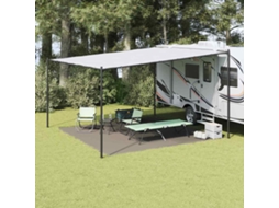 Vidaxl Tapete Para Barraca Cinzento-claro 400 X 400 Cm Polietileno