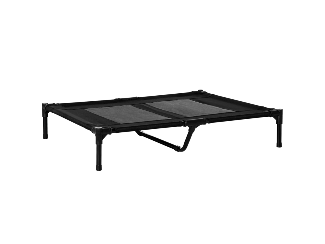 Cama Com Pés De Garra, Cama Cães, Berço Elevado, Pets, Grande Conforto, Tecido Oxford, Têxtil, Microperfurado, Metal, 92l X 76w X 18h Preto