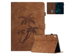 Capa de couro inteligente Webake para tablet com design de coqueiro