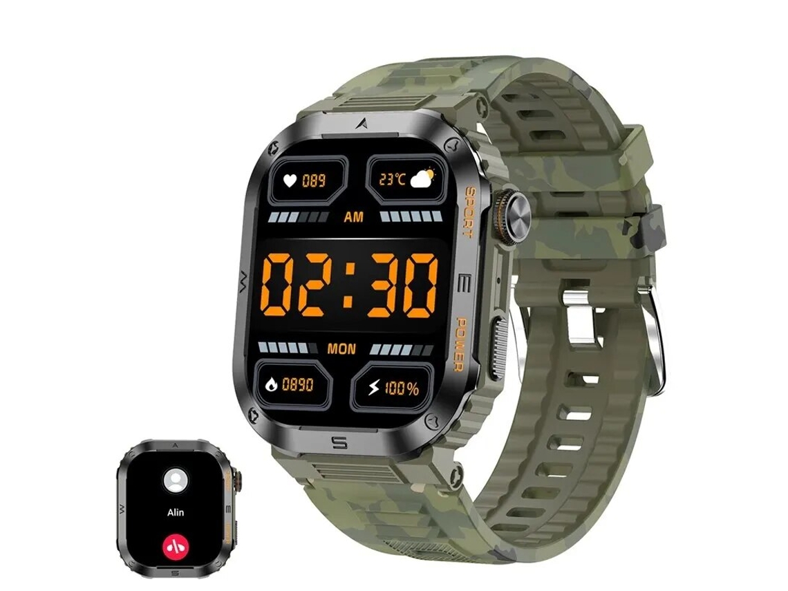 Relógio Inteligente Chamada Bluetooth Smartwatch Bateria de Longa Duração 100 Modos de Exercício Ip68 À Prova Dip68 Água Relógio de Pulso VEANXIN