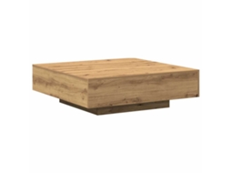 Mesa de Centro Carvalho Artesanal 100 X 100 X 31 Cm MAISON EXCLUSIVE