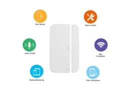 2026 sensor de Porta e Janela Wifi com Alarme Sem Fio, Compatível com Tuya Smartlife, Alexa e Ifttt