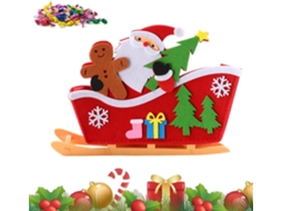 Estatuetas De Natal - Estátua De Mesa Do Trenó Do Papai Noel | Decoração