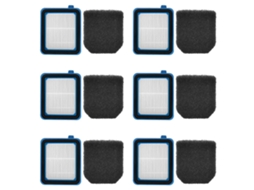 6 Filtros Hepa De Substituição Para Aspirador De Pó Electrolux Q6 Q7 Q8 Wq61/wq71/wq81 - Peças De Reposição_glo