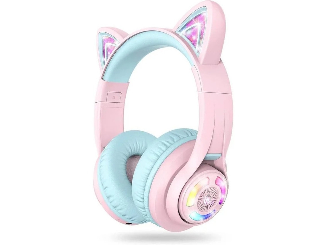 Auscultadores Bluetooth Bestvite (on Ear - Microauriculares - Noise Cancelling - Rosa)