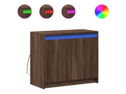 Aparador com Luzes Led Derivados de Madeira Carvalho Castanho MAISON EXCLUSIVE (não disponível)