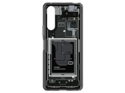 Capa Protetora Spigen Ultra Hybrid Para Sony Xperia 10 V - Cinza Escuro (design Zero One)