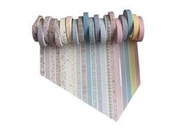 20 Rolos de Fita Washis Retrô, Decorativa, Adesiva Manual, para Artistas, Sc Rapbooking e Decoração, Mult GOKOCO