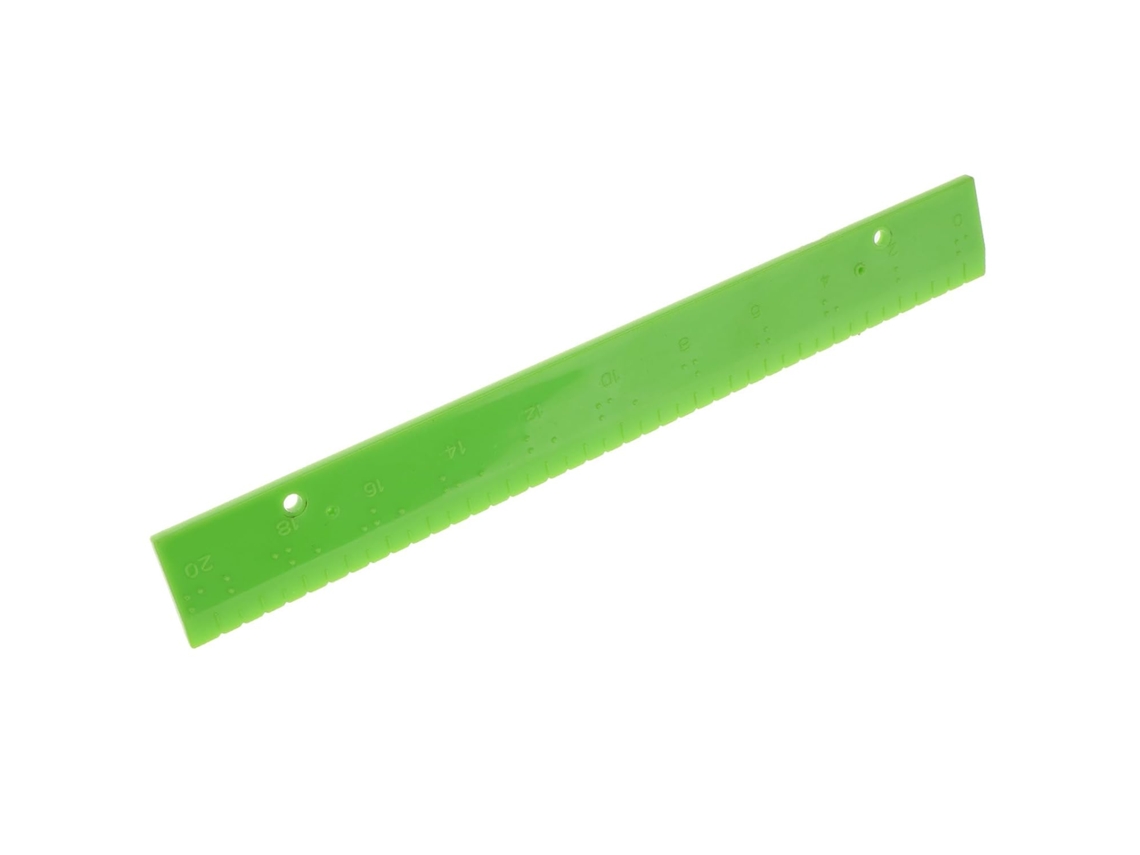 Régua portátil de PVC para aprendizado em Braille com funções de meditação e decoração, material escolar funcional e prático.