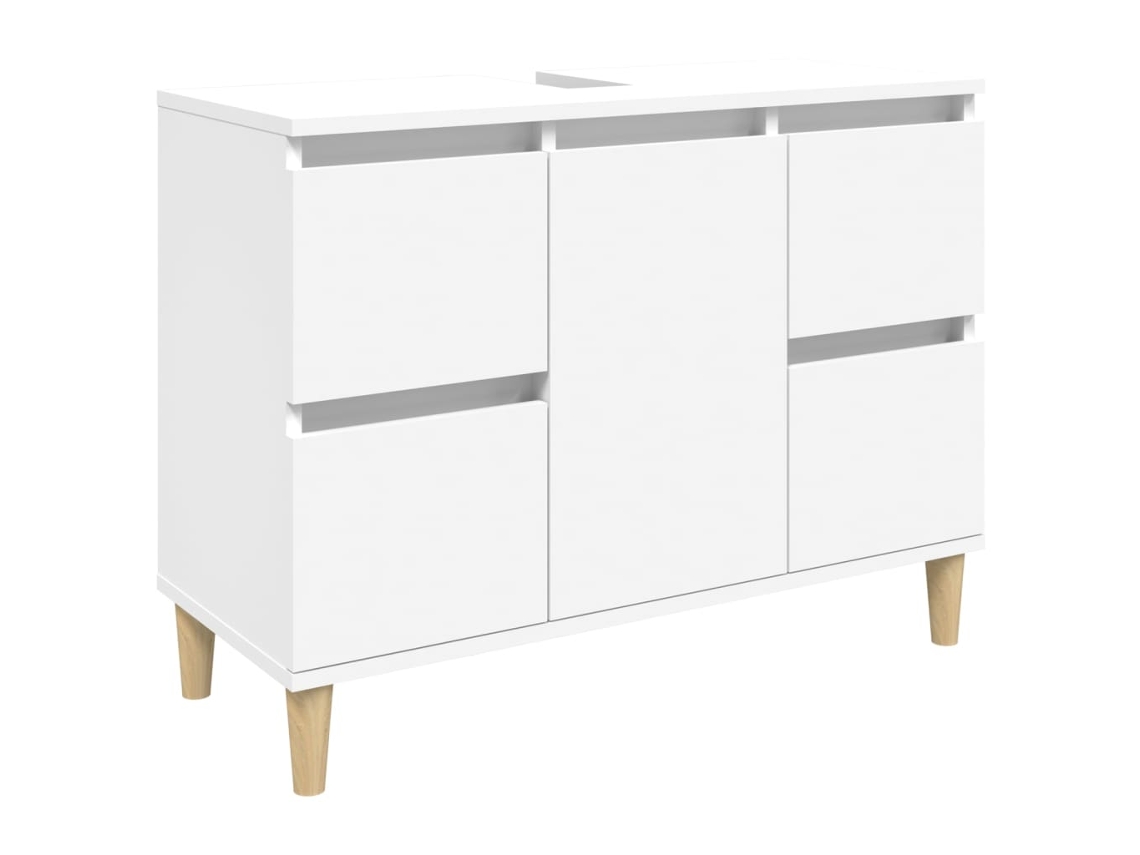 Sink Cabinet, Sink Cabinets Vidaxl Branco Madeira Processada (n/a)