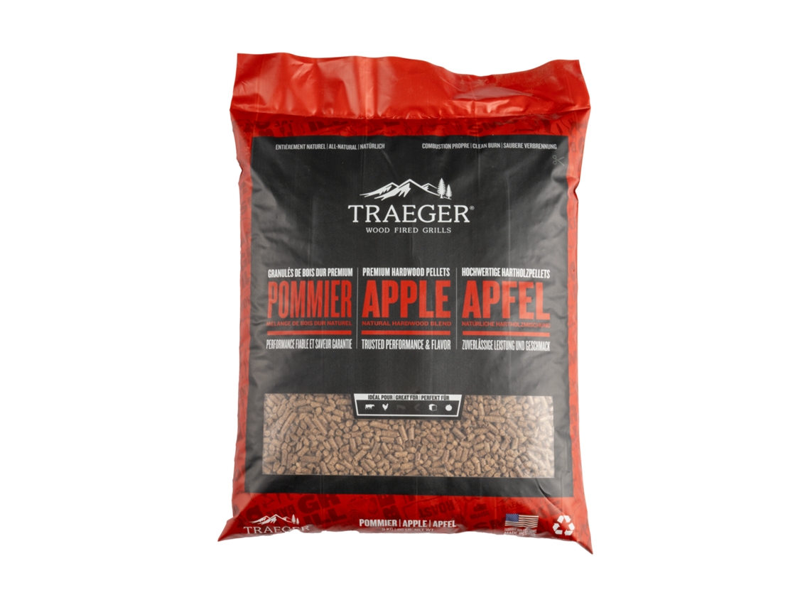 Pellets TRAEGER Apple 9 Kg Worten.pt