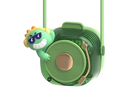Ventilador Sem Lâmina para Pescoço USB com 3 velocidades portátil Hanging GREEN