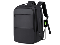 Mochila impermeável para laptop, com entrada USB, 45 × 31 × 16 cm