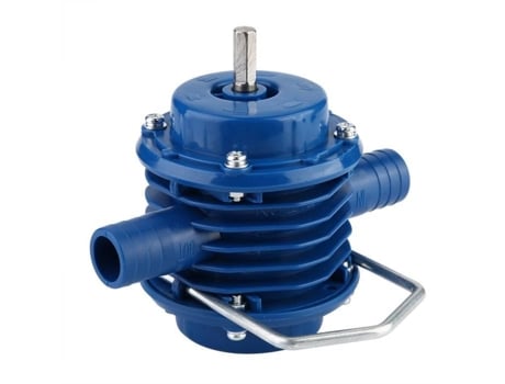 Bomba de Perfuração Manual DRFEIFY Mini Bomba de Água de Perfuração Elétrica Manual de Plástico de Engenharia Autoescorvante Azul