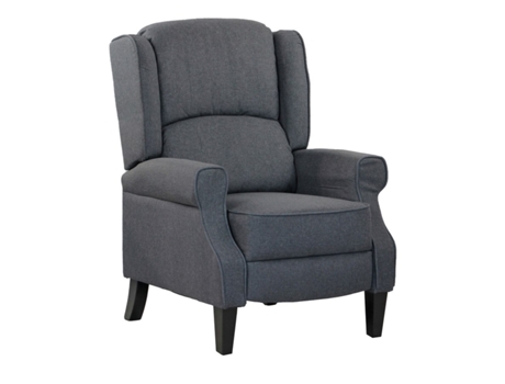Poltrona Interna Reclinável Cinza em Tecido com Forro de Poliéster WE HOME 76,5x73x47cm