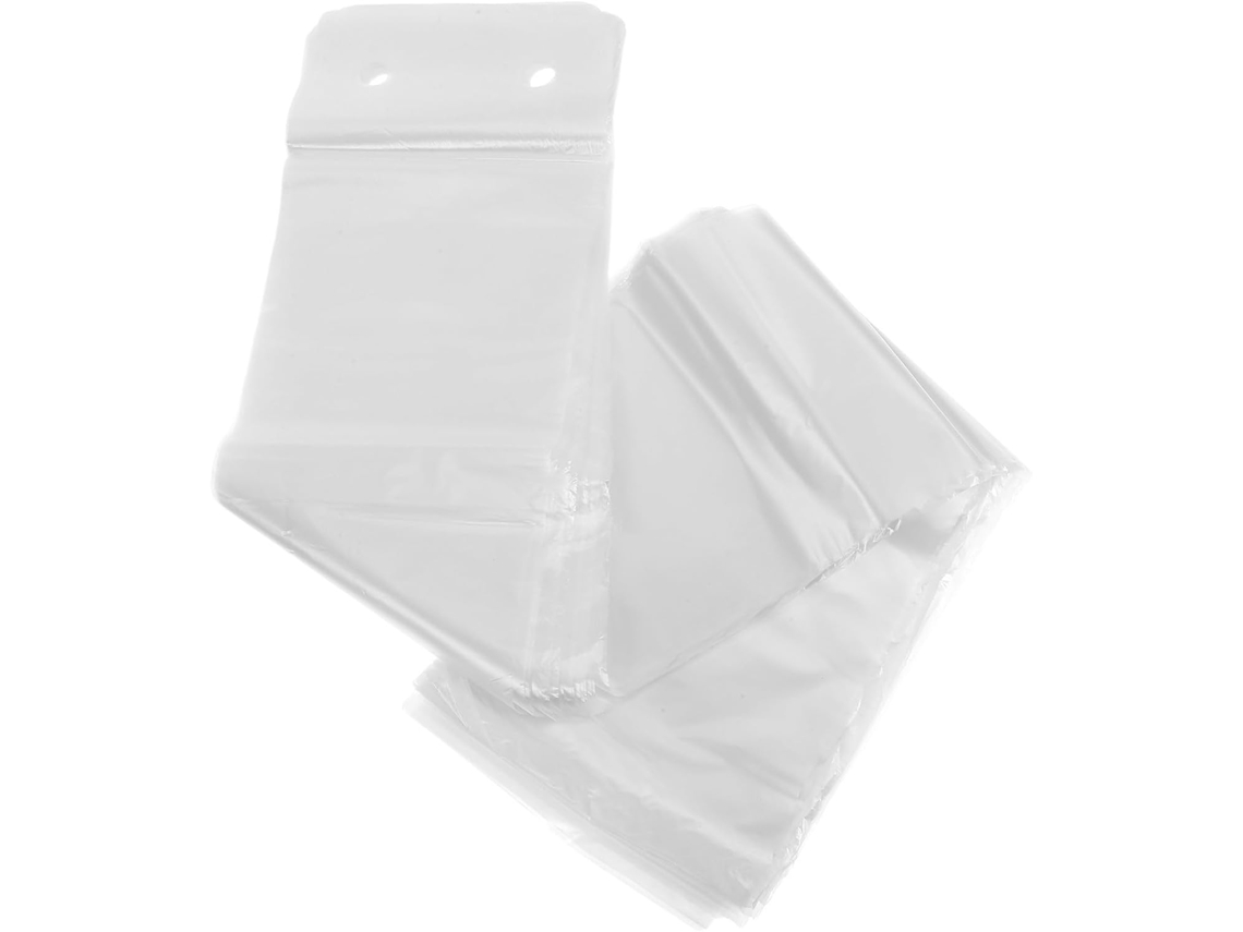 Pacote com 100 Unidades de Capas Protetoras Plásticas Brancas para Guarda chuvas, Ideais para Uso Pessoal e em Carros.s CHABERLU